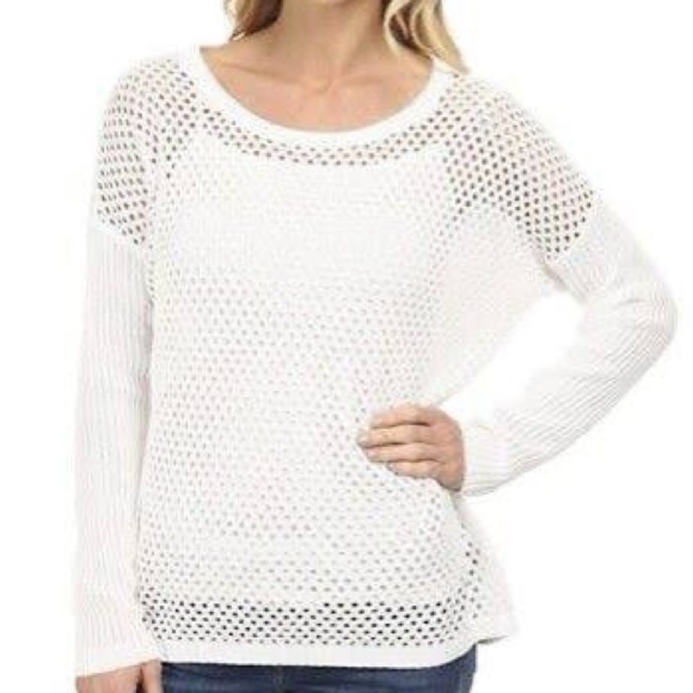 Prana Parker Organic White Women's Sweater